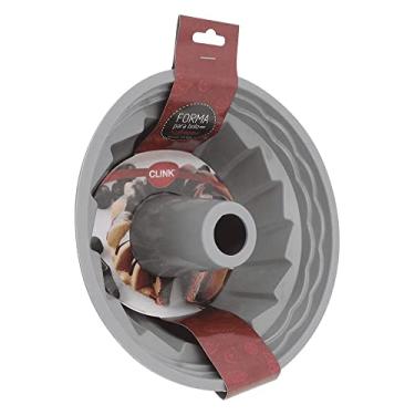 Imagem de Forma de Bolo Vazada Silicone Cinza ou vermelho - Clink