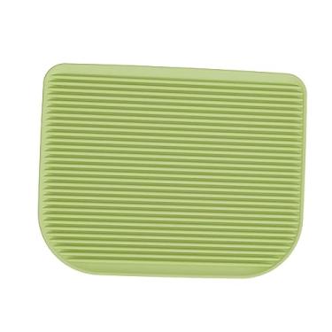 Imagem de ＫＬＫＣＭＳ Tapete de areia para gatos, tapete para armadilha de lixo, limpeza fácil, tapete de controle de dispersão resistente ao desgaste para caixa de areia, VERDE