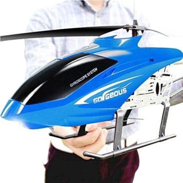 Imagem de 3.5 Canais Anti-Colisão Gyro RC Helicóptero Super Grande 2.4GHZ Helicóptero De Controle Remoto Presentes Para Adolescentes Meninos Meninas LED Heli Controlado Por Rádio Ao Ar Livre Iniciante Adole