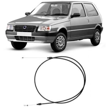 Imagem de Cabo Capô Fiat Fiorino Uno 1592mm Sem Alavanca Tuba 6021