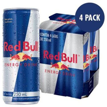Imagem de Kit Com 6 Bebida Energética Red Bull Pack Com 4 Unidades 250 Ml Cada