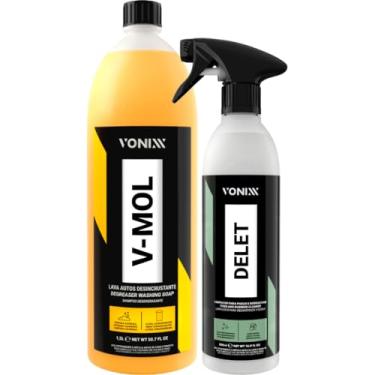 Imagem de Produtos para Lavagem Automotiva Shampoo Automotivo V-Mol Delet Limpa Pneu Borracha Vonixx