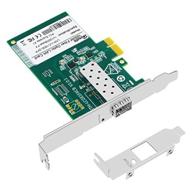 Imagem de Placa de rede Gigabit Ethernet PCIE NIC com porta SFP, adaptador LAN de fibra óptica para PC Desktop suporta Windows Server/Windows, adaptador de rede PCIe Express Linux