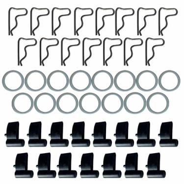Imagem de 15 peças/lote Starter Pawl Spring Clip Washer Kit para Stihl 017 018 MS170 MS180 MS260 MS270 MS290 MS310 MS340 MS360 MS390
