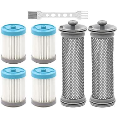 Imagem de Filtro de substituição para aspirador de pó sem fio Tineco A10/A11 Hero, A10/A11 Master PURE ONE S11, PWRHERO11, 2 pacotes pré-filtros com 4 filtros de vácuo