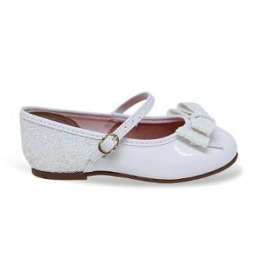 Imagem de Sapatilha Glitter Molekinha Infantil Feminina 210617619338 Branco/Furtacor 23-Feminino