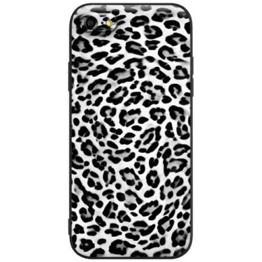 Imagem de Berkin Arts Compatível com iPhone SE 2022/2020 Capa para iPhone 8/iPhone 7 Capa de silicone estampa de leopardo preto animal padrão legal para homens