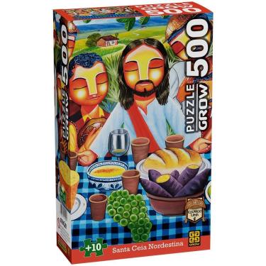 Imagem de Puzzle 500 peças Santa Ceia Nordestina- Eduardo Lima