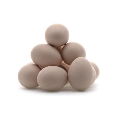 Imagem de Kit Ovos Galinha Grande Cerâmica Decoração Cozinha 6 Peças - Maryland 