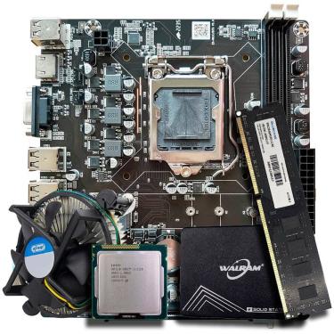 Imagem de Kit Para Montagem de Computador, Placa Mãe, Processador Core i3-2120 , Cooler, Memória 4GB DDR3, SSD 120GB