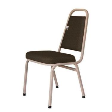 Imagem de Cadeira Empilhável para Hotelaria Linha Hotel Jersey Marrom - Design O