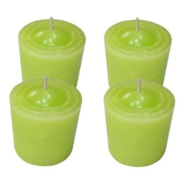Imagem de Kit 4 Vela Capim-limão Decorativa Aromática Vegana Artesanal - Velas d