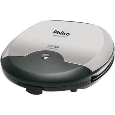 Imagem de Mini Grill Sanduicheira Philco Antiaderente Inox 110V
