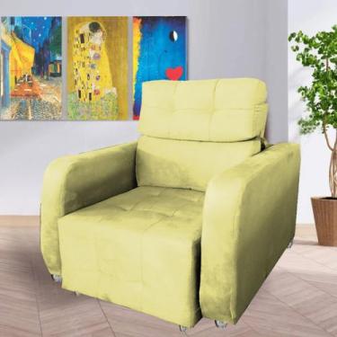 Imagem de Poltrona Reclinavel Sala De Estar Safira Amamentação - Beatriz Decor, 