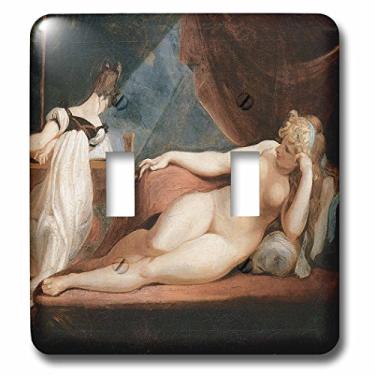 Imagem de 3dRose LLC lsp_127984_2 Naked Woman and Woman Playing The Piano por Johann Heinrih Fussli Interruptor duplo