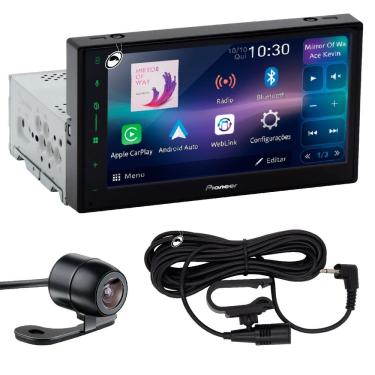 Imagem de Multimídia 6,8" Pioneer DMH-A5650BT Car Play Android Auto Sem fio + Câmera de Ré