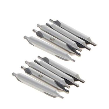 Imagem de Utoolmart 10 peças ferramenta de fresa de torno de broca central, brocas combinadas tipo simples imperial, conjunto de brocas escareadoras combinadas de 3/40.6 cm, HSS-6542