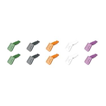 Imagem de KNIPEX Ferramentas 00 61 10 02 SBA 10 peças KNIPEXTEND ColorCode Clipes (verde, cinza escuro, laranja, branco, violeta)