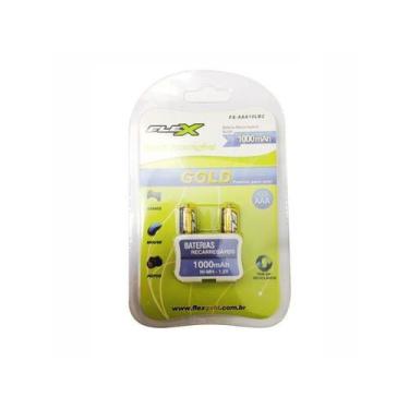 Imagem de Pilha Recarregável 12 Volts AAA" 1000Mah Par - FLEX - Flex 