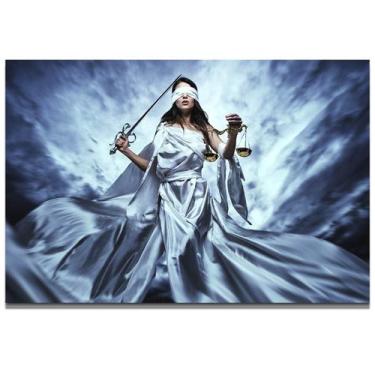 Imagem de Quadro Decorativo Themes Deusa da Justiça Sala 60x40 Quarto - IQ Quadr