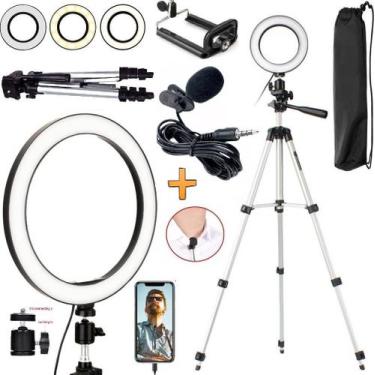 Imagem de Kit Youtuber Gravação Vídeo Acessórios Para Youtuber Vlog Iluminador L