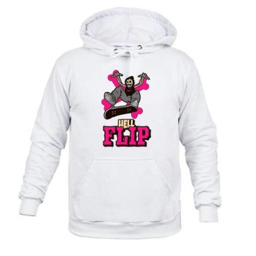 Imagem de Moletom Blusão Inverno  HellFlip - Surprass, Branco, M