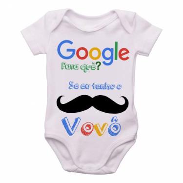 Imagem de body nenê criança roupa bebê  Google Vovô - Empório Dutra, GG  (9-13 M