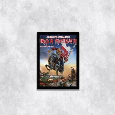 Imagem de Quadro Iron Maiden Eddie England 45x34cm - com vidro - Quadros On-line