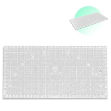 Imagem de Régua De Corte Para Patchwork  Scrapbook 15x30cm Acrílico - Levolpe