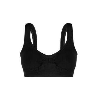 Imagem de Sutiã Top Sem Costura e Sem Bojo Loba Lupo 41300, M, Preto