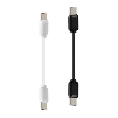 Imagem de JuSoFU Cabos USB C-C de 4 polegadas, pacote com 5, para iPhone15/iPad 10ª geração/iPad Mini 6ª, iPadAir 4ª/5ª, Samsung Galaxy S24/S23/S22/S21/S20/S10/S9/S8, tablets, etc. (branco, 4 polegadas)