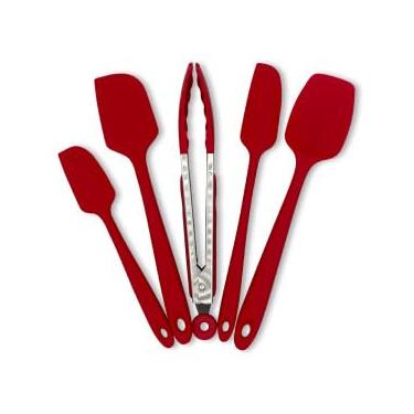 Imagem de Kit Espátulas e Pegador de Silicone | Praticidade e Estilo na Sua Cozinha: Kit de Espátulas e Pegador em Silicone!