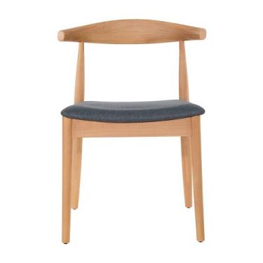 Imagem de Cadeira Carina - Madeira Natural - Linho Chumbo  - shopshop