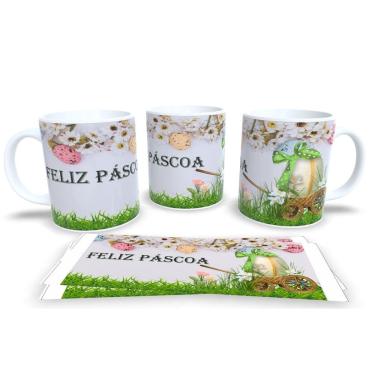 Imagem de Canecas de Porcelana Personalizada Páscoa Encanto e Doçura em Cada Gole
