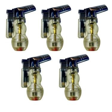 Imagem de Kit 5un Isqueiro Maçarico Taue DHJ-7 Recarregável Gás Ultra Chama Port