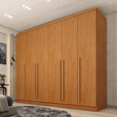 Imagem de Guarda-Roupa Casal Sevila 6 Portas 8 Gavetas Cinamomo - Tcil Móveis, M