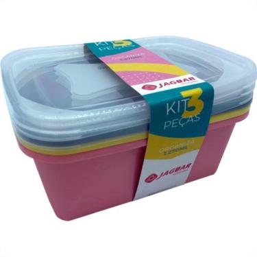 Imagem de Kit C/3Pcs Organiza Ret 1270Ml-6329 - JAGUAR