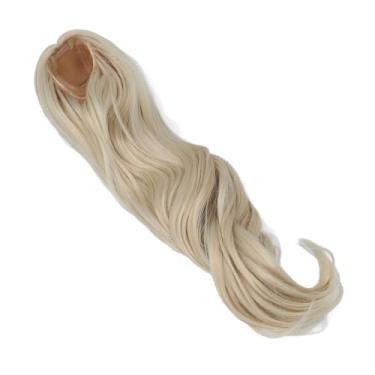 Imagem de Peruca de Boneca, Cabelo de Boneca Longa Toque Confortável e Confortável para 1/3 Bonecas (Roxo) (Lua Branca) (Ouro do leite)