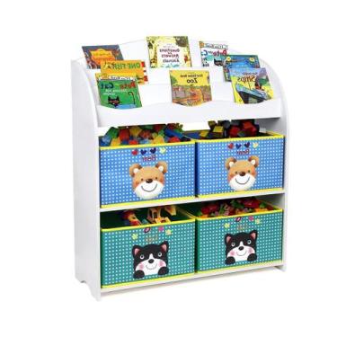 Imagem de Expositor De Livros Com Nichos Josh 100% MDF - WoodCore