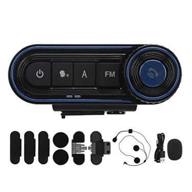 Imagem de Vomeko Motorcycle Bluetooth Headset,Wireless Helmet Headphone,W aterproof Bluetooth Helmet Headset,Smart Noise Reduction, Bluetooth 5.3 Headphone, Motorcycle Accessories