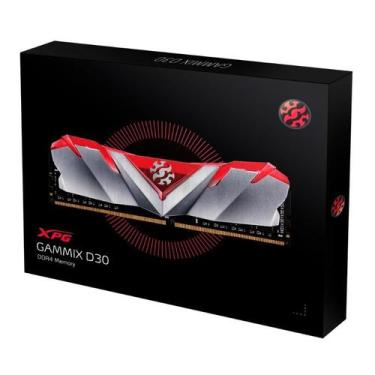 Imagem de Memória Ram Adata Xpg Gammix D30 8Gb Ddr4 3200Mhz Led Red AX4U32008G16