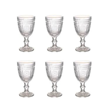 Imagem de Conjunto 6 Taças Fio de Ouro Mondoro Duke De Vidro 320ml - Para Água, Vinhos E Espumantes - Wincy - VDA03106
