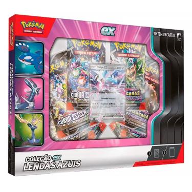 Imagem de Box Pokémon Lendas Azuis Dialga com 49 Cartas 10152 35266 DIA - Copag