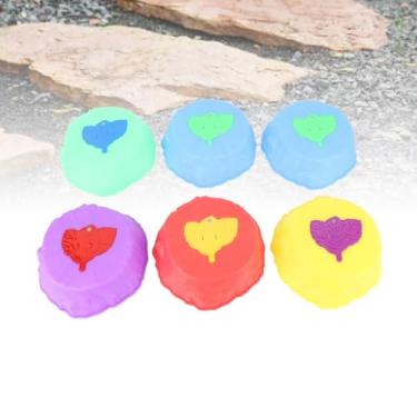 Imagem de Pedras para Crianças 6pcs Balanço de Iluminação Colorida Equipe de Trampolins, Pedras Sem Skid Com Luzes LED, Brincadeiras Sensoriais de Equilíbrio Divertido, Kit de Pista de