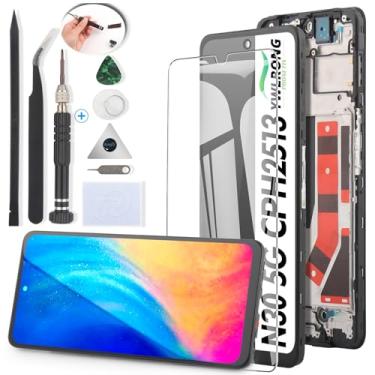 Imagem de YWLRONG Tela de substituição para OnePlus Nord N30 5G Tela LCD Touch Screen Digitalizador Assembléia para Nord CPH2513 CPH2515 com ferramentas (com moldura)