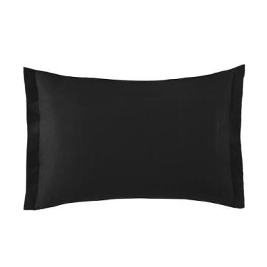 Imagem de Fronha 3 Abas 50cm x 70cm Toque Acetinado Preto Limo Altenburg