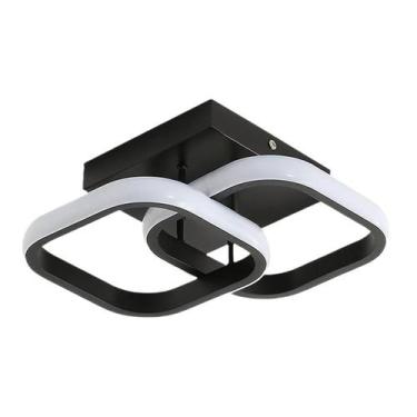Imagem de Luminária Led Moderna Quadrada 24 W com 3 tipos de cores de luz Banhei