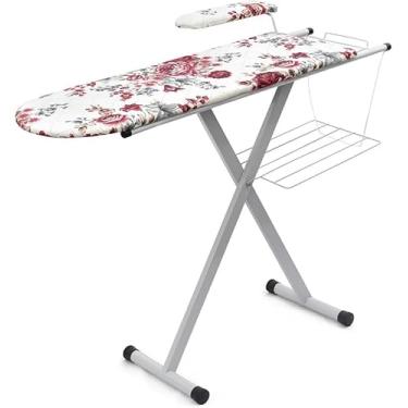 Imagem de Tabua De Passar Roupa Com Braço e Suporte Ferro C/Altura Ajustavel