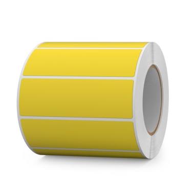 Imagem de FINDAT Adesivos redondos amarelos 7,5 x 2,5 cm, adesivos de vinil; adesivos removíveis, autoadesivos, códigos de cores, etiquetas circulares para escritório, casa, inventário, 1000 peças