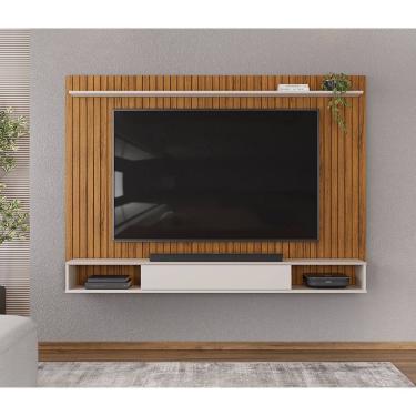 Imagem de Painel Suspenso Rio Para TV até 70 Polegadas - Freijó/Off White DJ Móveis